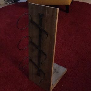 Three bottle wine rack